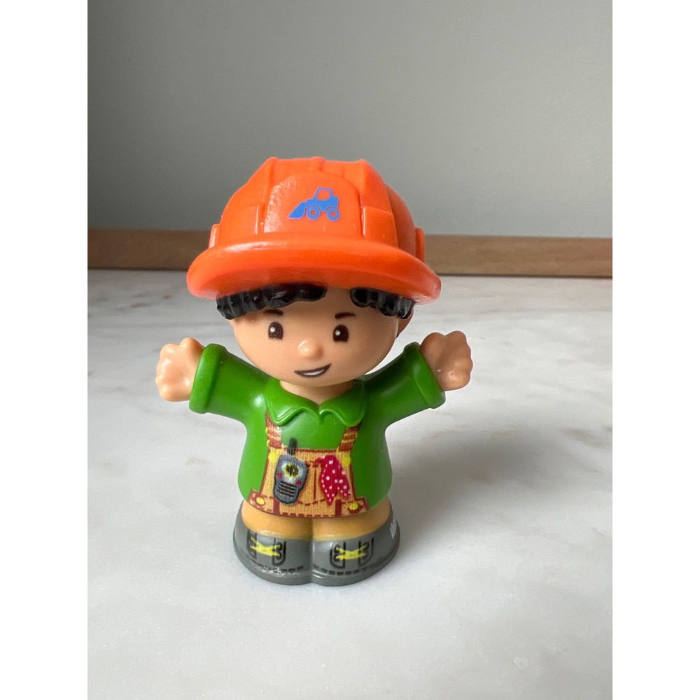 Bulldozer Construction Figure Green Shirt 2019 Fisher-Price Little People
